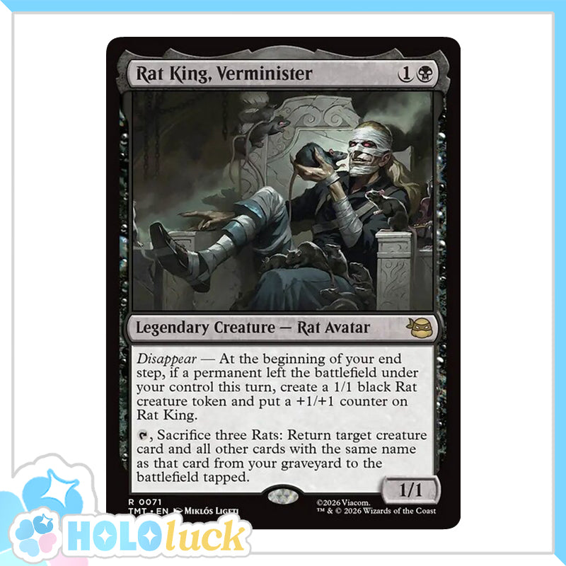 💫  Rat King, Verminister  - TMT 71 💫 Teenage Mutant Ninja Turtles 💫 TMNT MTG NM