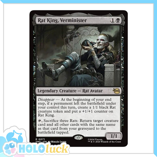 💫  Rat King, Verminister  - TMT 71 💫 Teenage Mutant Ninja Turtles 💫 TMNT MTG NM