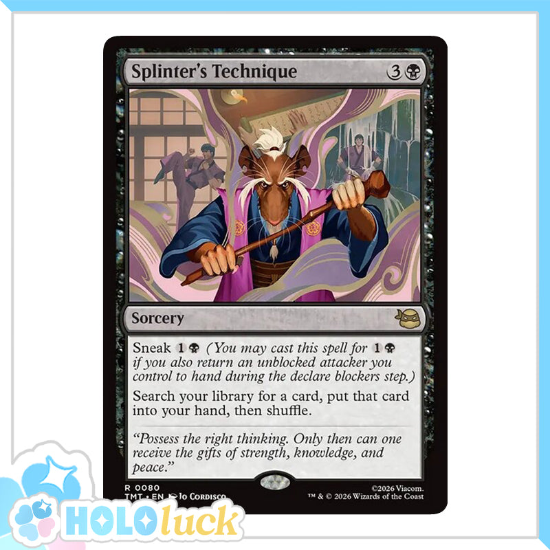 💫  Splinter's Technique  - TMT 80 💫 Teenage Mutant Ninja Turtles 💫 TMNT MTG NM