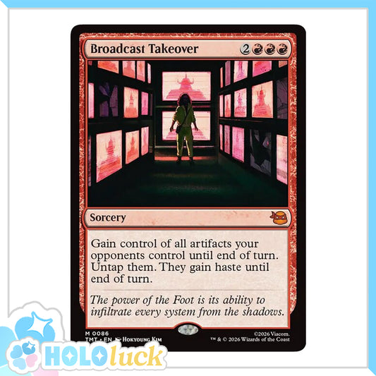 💫  Broadcast Takeover  - TMT 86 💫 Teenage Mutant Ninja Turtles 💫 TMNT MTG NM