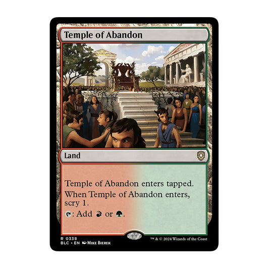 💫  Temple of Abandon - BLC 338 💫 Bloomburrow Commander 💫 Magic the Gathering 💫 NM