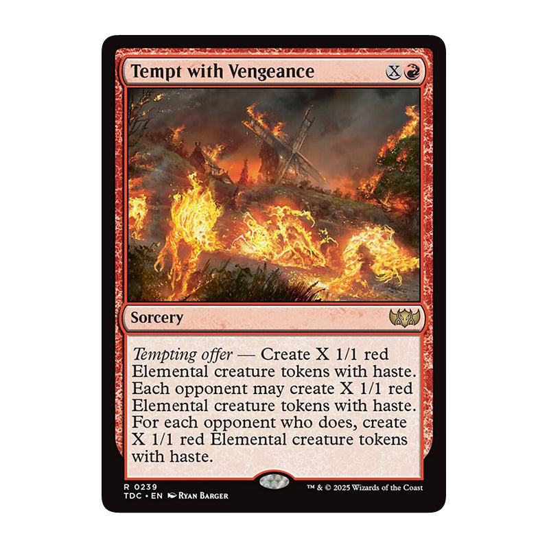 💫  Tempt with Vengeance - TDC 268 💫 Tarkir Dragonstorm Commander 💫 Magic the Gathering 💫 NM
