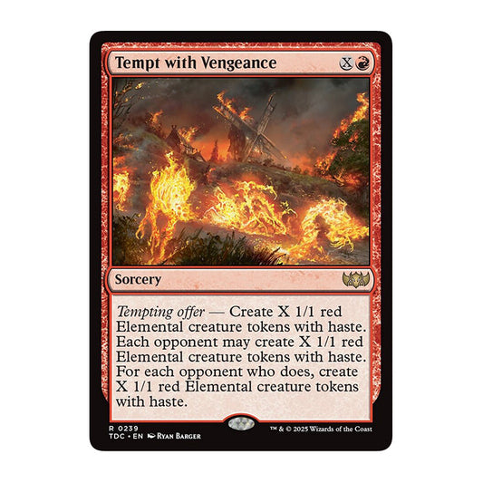 💫  Tempt with Vengeance - TDC 268 💫 Tarkir Dragonstorm Commander 💫 Magic the Gathering 💫 NM