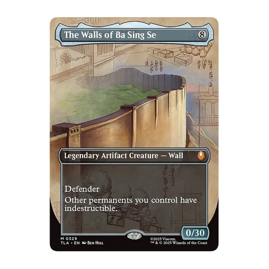 💫  The Walls of Ba Sing Se (Borderless) - TLA 286 💫 Avatar: The Last Airbender 💫 Magic the Gathering 💫 NM