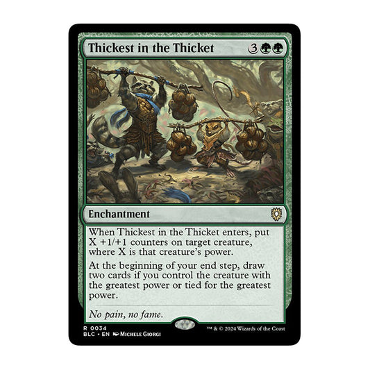 💫  Thickest in the Thicket - BLC 004 💫 Bloomburrow Commander 💫 Magic the Gathering 💫 NM