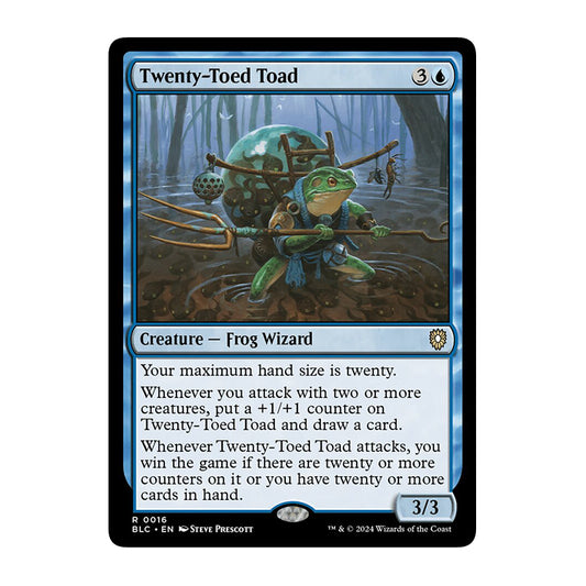 💫  Twenty-Toed Toad - BLC 16 💫 Bloomburrow Commander 💫 Magic the Gathering 💫 NM