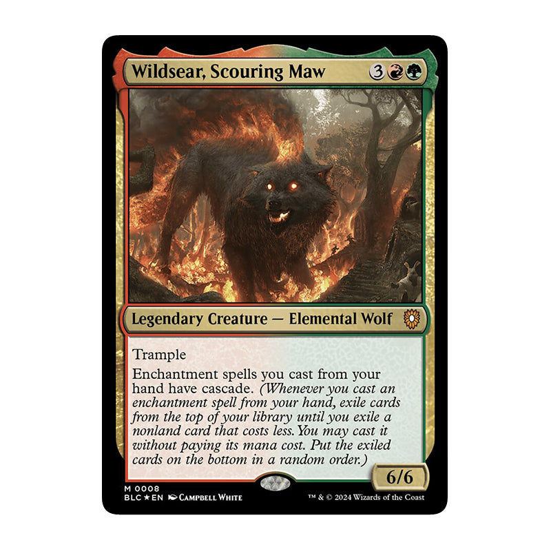 💫  Wildsear, Scouring Maw FOIL - BLC 008 💫 Bloomburrow Commander 💫 Magic the Gathering 💫 NM