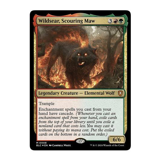 💫  Wildsear, Scouring Maw FOIL - BLC 008 💫 Bloomburrow Commander 💫 Magic the Gathering 💫 NM