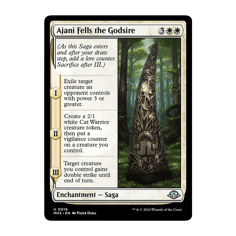 💫  Ajani Fells the Godsire  - MH3 19 💫 Modern Horizons 3 💫 MTG NM