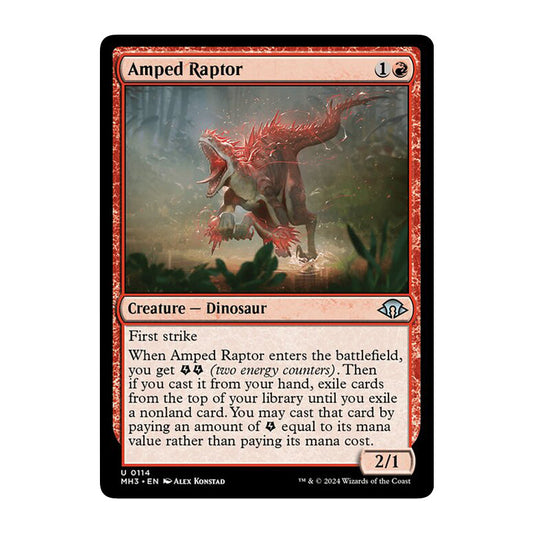 💫  Amped Raptor  - MH3 114 💫 Modern Horizons 3 💫 MTG NM