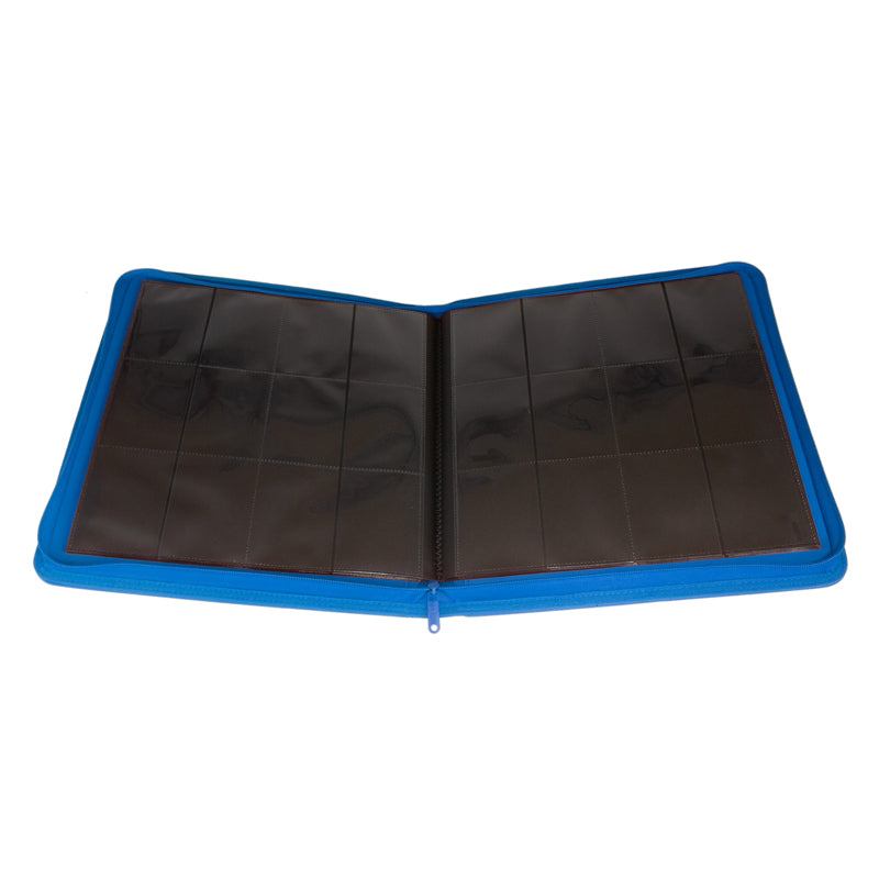 Collector's Series 12 Pocket Zip Binder - Blue