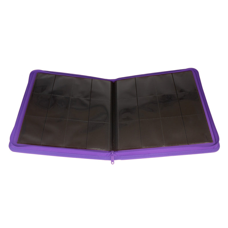 Collector's Series 12 Pocket Zip Binder - Purple