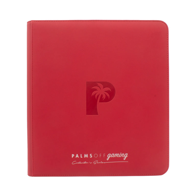Collector's Series 12 Pocket Zip Binder - Red