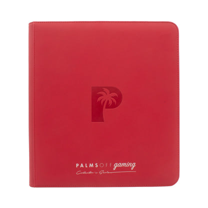 Collector's Series 12 Pocket Zip Binder - Red