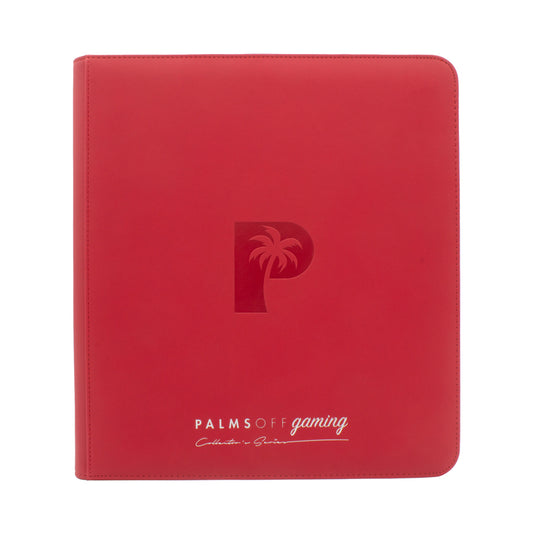 Collector's Series 12 Pocket Zip Binder - Red