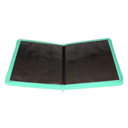 Collector's Series 12 Pocket Zip Binder - Turquoise