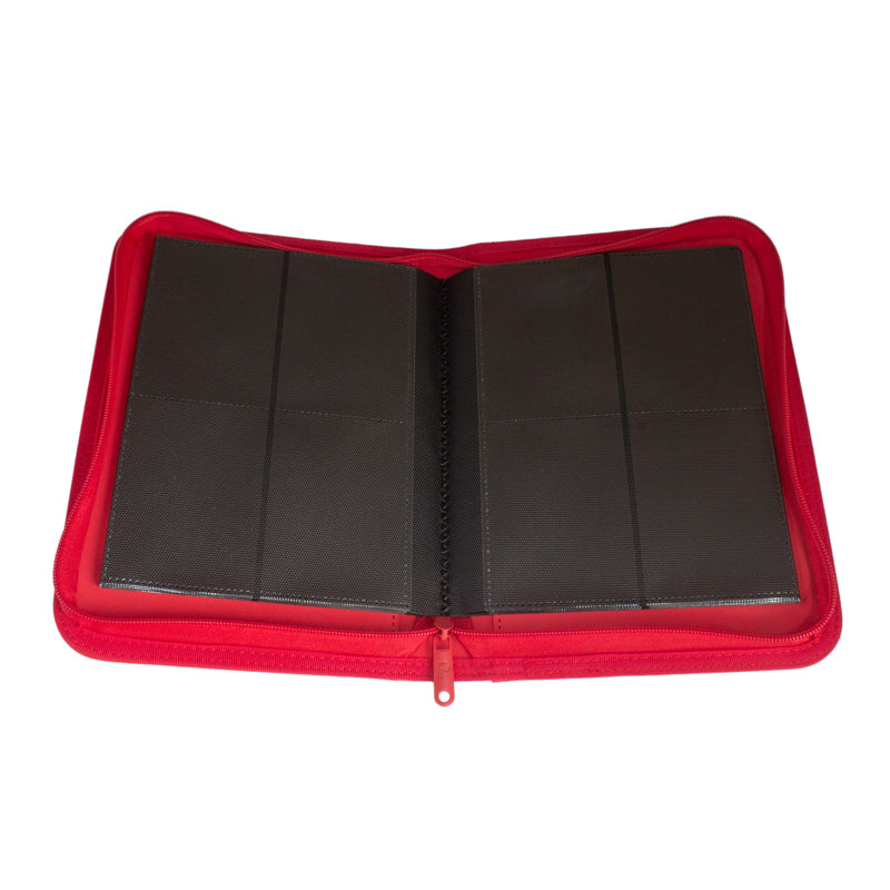 Collector's Series 4 Pocket Zip Binder - Red