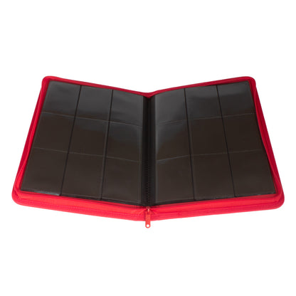 Collector's Series 9 Pocket Zip Binder - Red