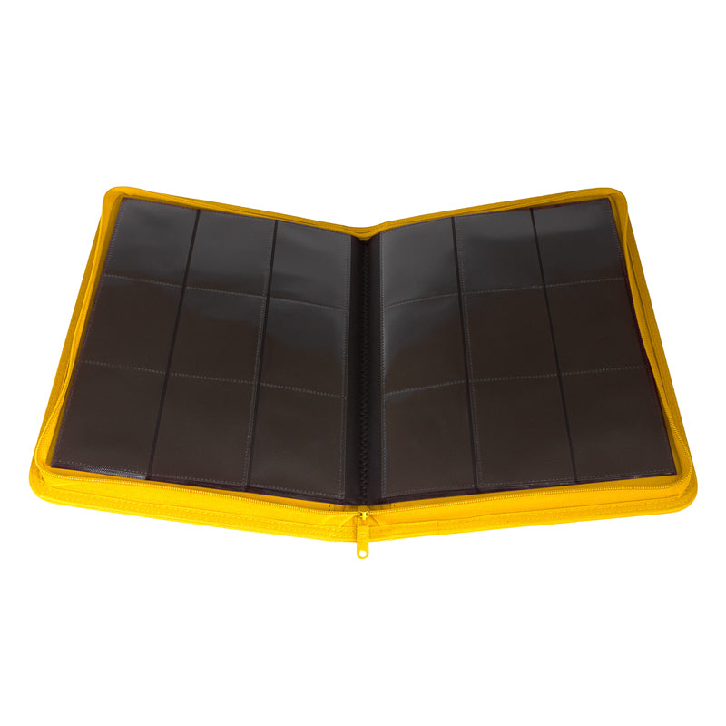 Collector's Series 9 Pocket Zip Binder - Yellow