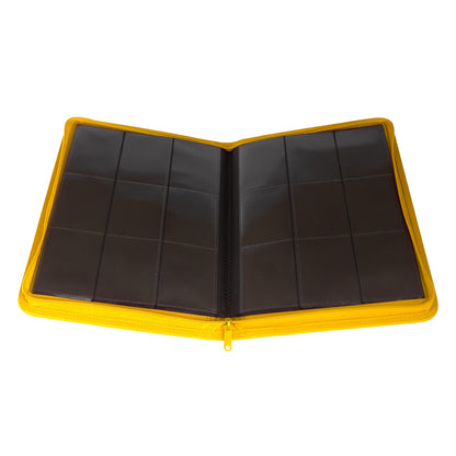 Collector's Series 9 Pocket Zip Binder - Yellow