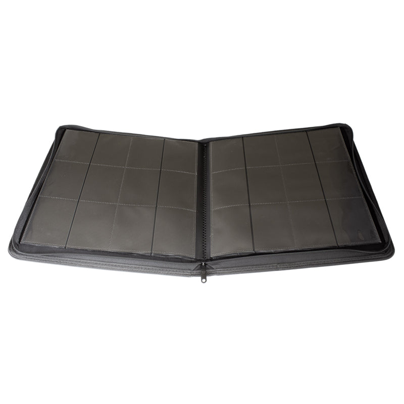 Collector's Series 12 Pocket Zip Binder - Black