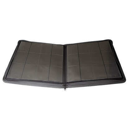 Collector's Series 12 Pocket Zip Binder - Black