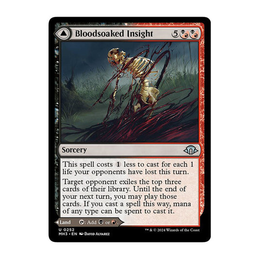 💫  Bloodsoaked Insight // Sanguine Morass  - MH3 252 💫 Modern Horizons 3 💫 MTG NM