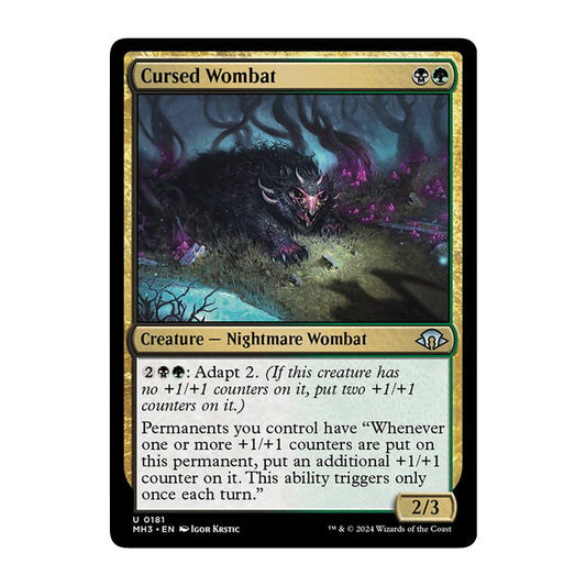 💫  Cursed Wombat  - MH3 181 💫 Modern Horizons 3 💫 MTG NM