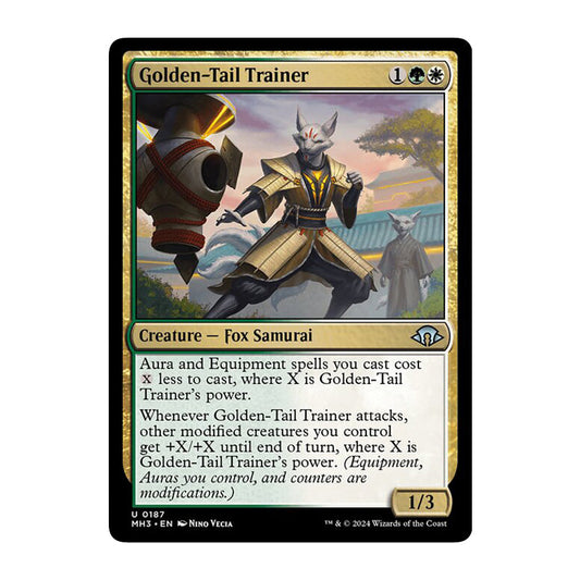💫  Golden-Tail Trainer  - MH3 187 💫 Modern Horizons 3 💫 MTG NM