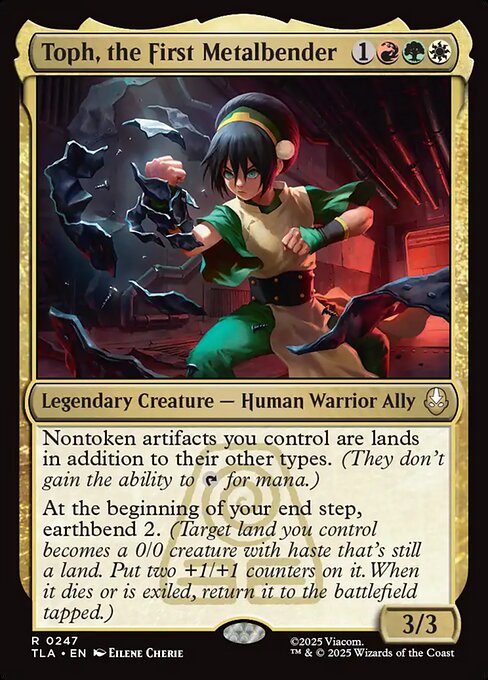 💫  Toph, the First Metalbender  - TLA 247 💫 Avatar: The Last Airbender 💫 MTG NM