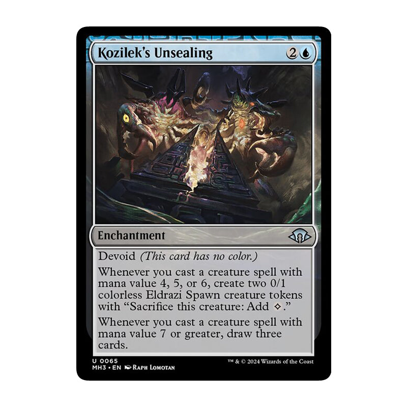 💫  Kozilek's Unsealing  - MH3 65 💫 Modern Horizons 3 💫 MTG NM