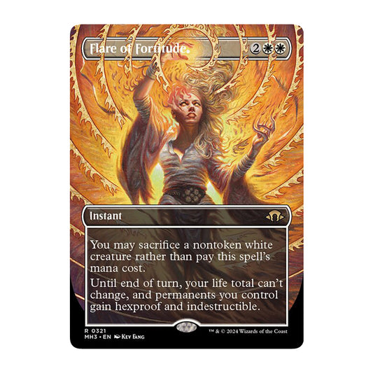 💫  Flare of Fortitude BORDERLESS  - MH3 321 💫 Modern Horizons 3 💫 Magic the Gathering 💫 NM