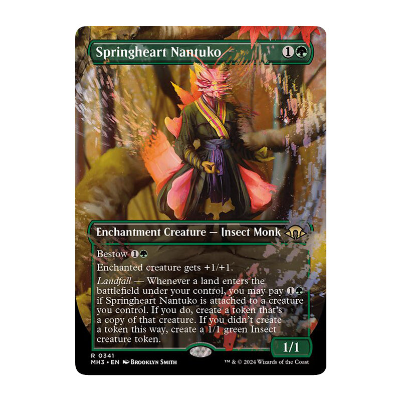 💫  Springheart Nantuko BORDERLESS  - MH3 341 💫 Modern Horizons 3 💫 Magic the Gathering 💫 NM