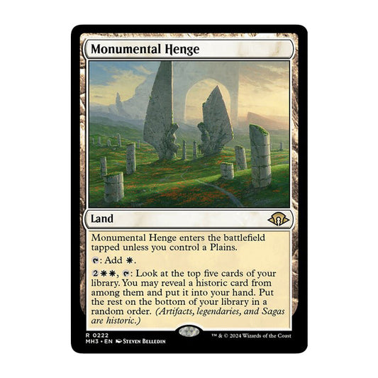 💫  Monumental Henge  - MH3 222 💫 Modern Horizons 3 💫 Magic the Gathering 💫 NM