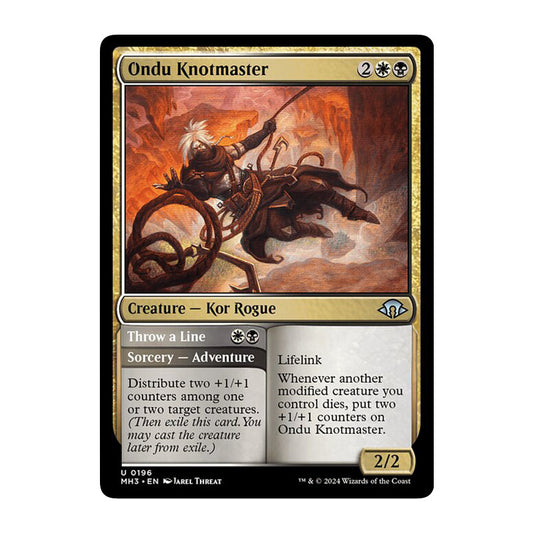 💫  Ondu Knotmaster // Throw a Line  - MH3 196 💫 Modern Horizons 3 💫 MTG NM