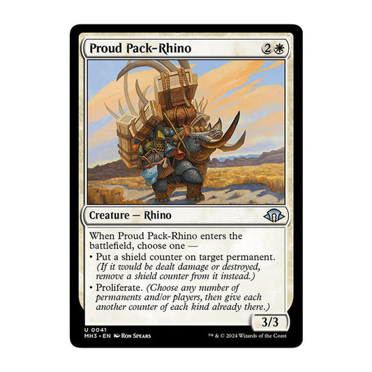💫  Proud Pack-Rhino  - MH3 41 💫 Modern Horizons 3 💫 MTG NM