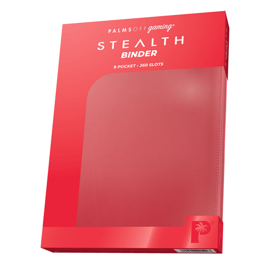 Stealth 9 Pocket Zip Binder - Red