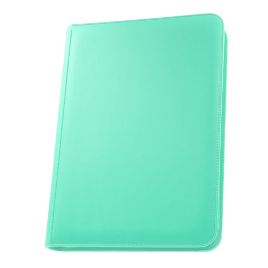 Stealth 9 Pocket Zip Binder - Turquoise