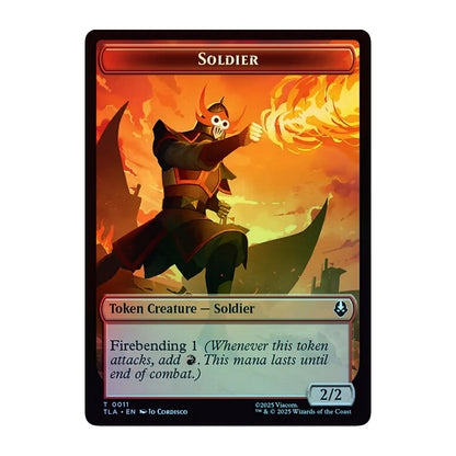💫  Copy 0002 // Soldier 0011 - Double- Sided Token FOIL - TLA 💫 Avatar: The Last Airbender 💫 Magic the Gathering 💫 NM