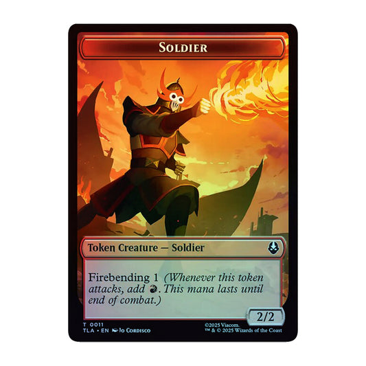 💫  Copy 0002 // Soldier 0011 - Double- Sided Token FOIL - TLA 💫 Avatar: The Last Airbender 💫 Magic the Gathering 💫 NM
