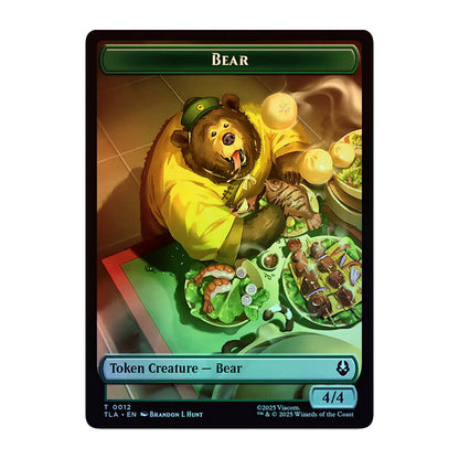 💫  Bear 0012 // Food 0020 - Double- Sided Token FOIL - TLA 💫 Avatar: The Last Airbender 💫 Magic the Gathering 💫 NM