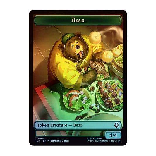 💫  Bear 0012 // Food 0020 - Double- Sided Token FOIL - TLA 💫 Avatar: The Last Airbender 💫 Magic the Gathering 💫 NM
