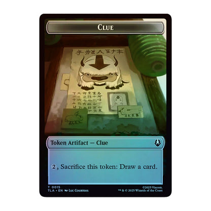 💫  Ally 0004 // Clue 0015 - Double- Sided Token FOIL - TLA 💫 Avatar: The Last Airbender 💫 Magic the Gathering 💫 NM