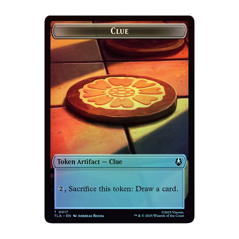 💫  Ally 0006 // Clue 0017 - Double- Sided Token FOIL - TLA 💫 Avatar: The Last Airbender 💫 Magic the Gathering 💫 NM