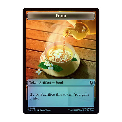 💫  Monk 0010 // Food 0021 - Double- Sided Token FOIL - TLA 💫 Avatar: The Last Airbender 💫 Magic the Gathering 💫 NM