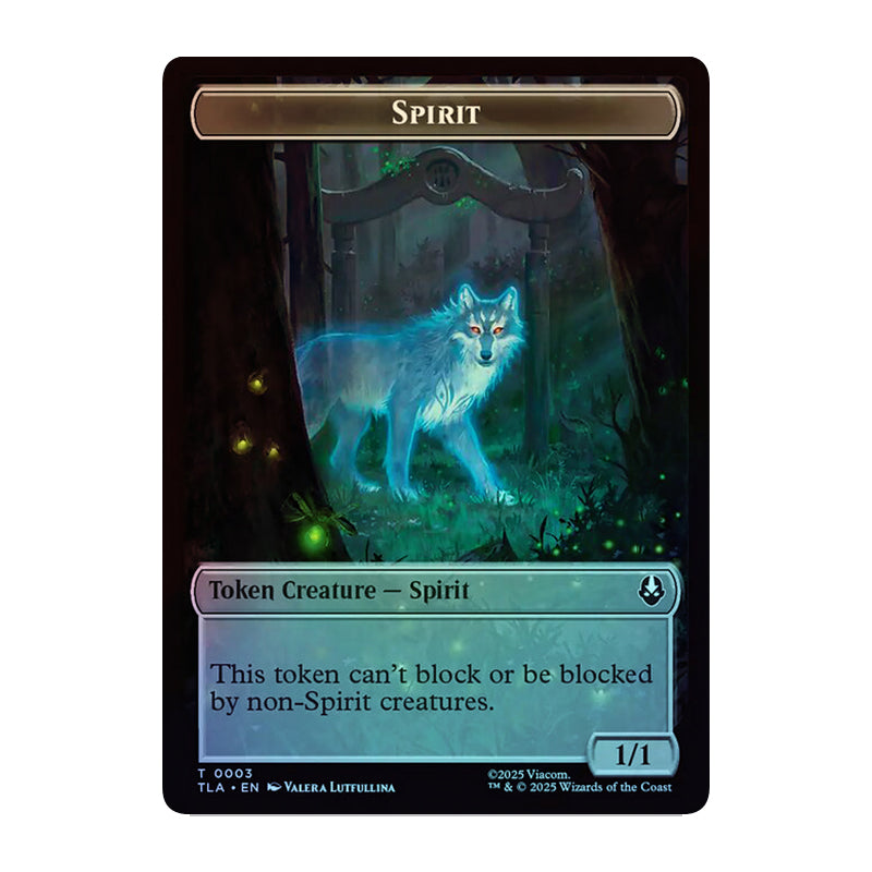💫  Spirit 0003 // Copy 0001 - Double- Sided Token FOIL - TLA 💫 Avatar: The Last Airbender 💫 Magic the Gathering 💫 NM