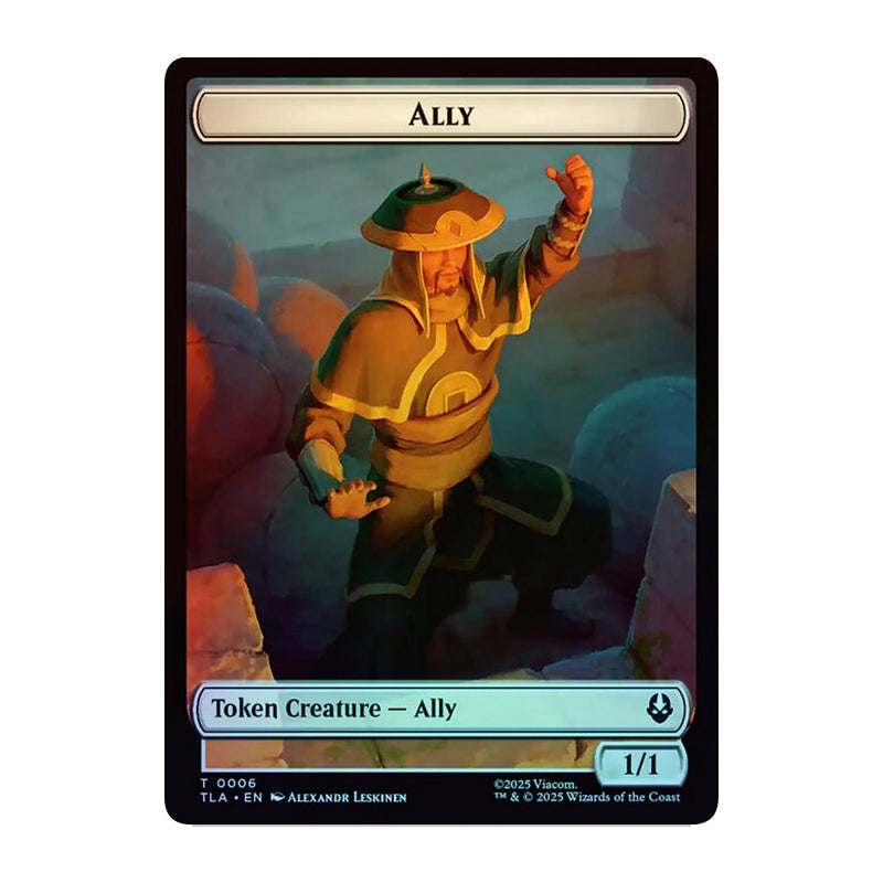 💫  Ally 0006 // Clue 0017 - Double- Sided Token FOIL - TLA 💫 Avatar: The Last Airbender 💫 Magic the Gathering 💫 NM