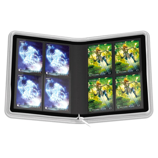 Ultimate Guard 4-Pocket Xenoskin Zipfolio Binder - White