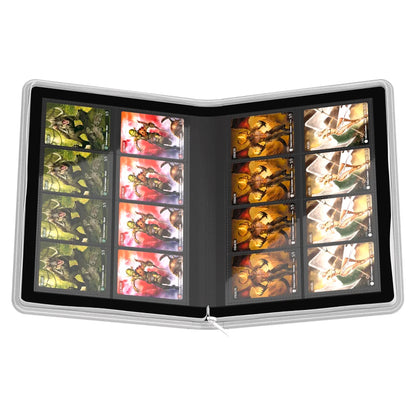 Ultimate Guard 16-Pocket Xenoskin Zipfolio Binder - White